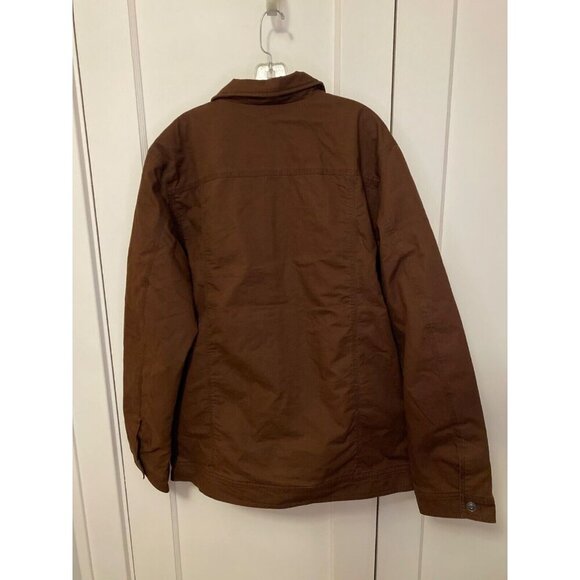 Prana Trembly Canvas Field Insulated Jacket. Brown w/ orange lining. XL.  Warm - Picture 5 of 5